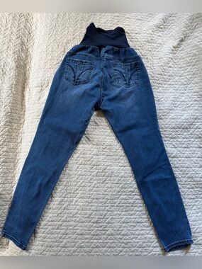 IndigoBlue Dark Blue Maternity Jeans with Over-The-Belly Panel